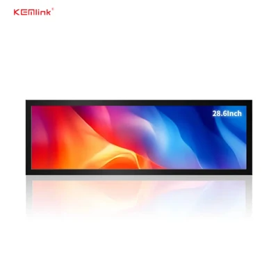 Exibição de barra esticada de 28,6 polegadas LCD